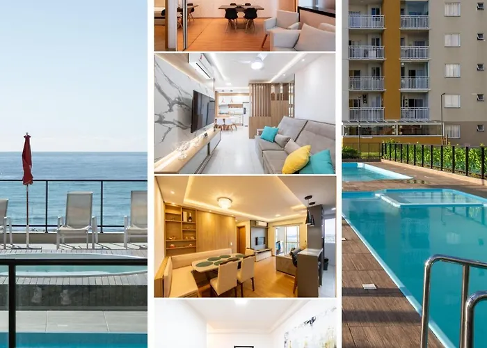 Aptos Completos Com Vista Mar Pe Na Areia Em Barra Velha Em Condominio Resort Com Spa, Piscina, Quadra De Futebol, Sala De Jogos, Brinquedoteca, Complexo Com Diversos Comercios